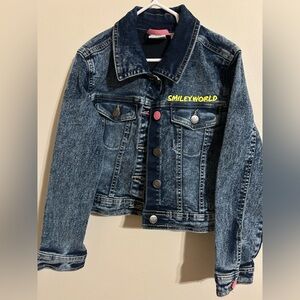 Girls Smiley world Jean jacket